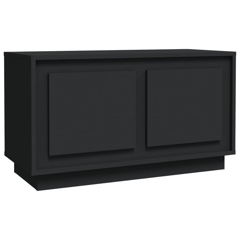 Tv-meubel 80x35x45 cm bewerkt hout zwart MeubelReus
