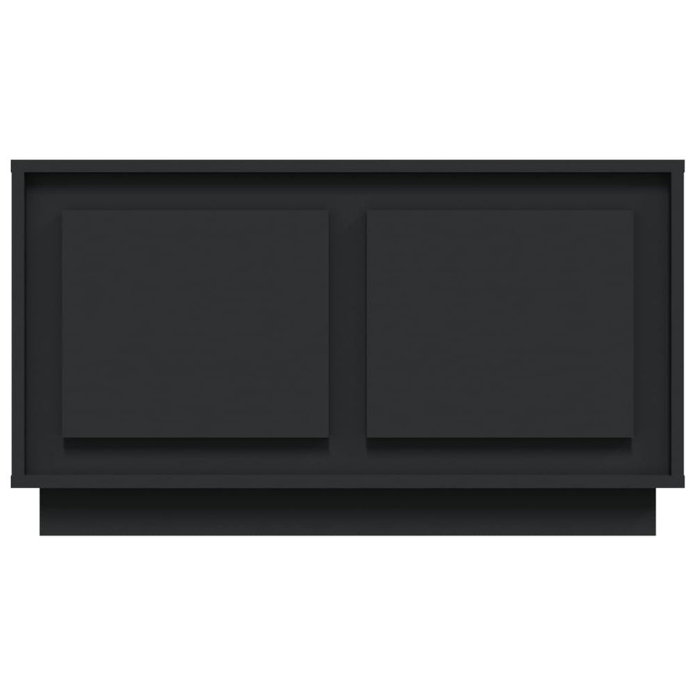 Tv-meubel 80x35x45 cm bewerkt hout zwart MeubelReus