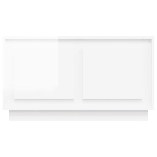 Tv-meubel 80x35x45 cm bewerkt hout hoogglans wit MeubelReus