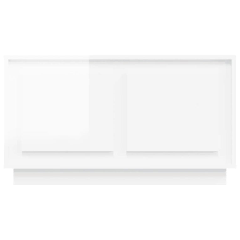 Tv-meubel 80x35x45 cm bewerkt hout hoogglans wit MeubelReus