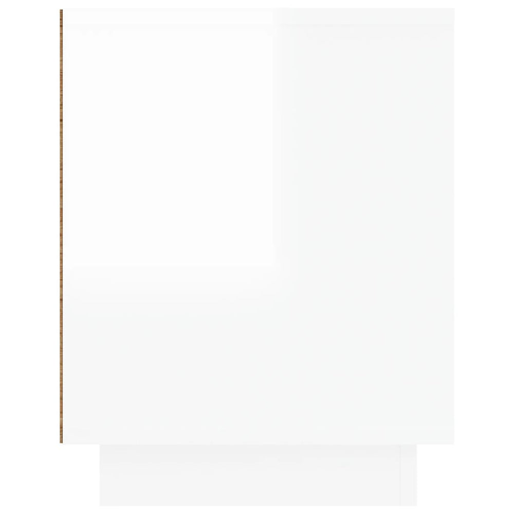 Tv-meubel 80x35x45 cm bewerkt hout hoogglans wit MeubelReus