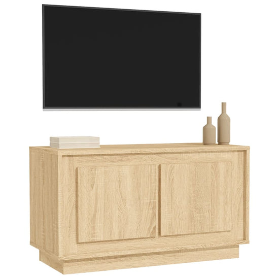 Tv-meubel 80x35x45 cm bewerkt hout sonoma eikenkleurig MeubelReus