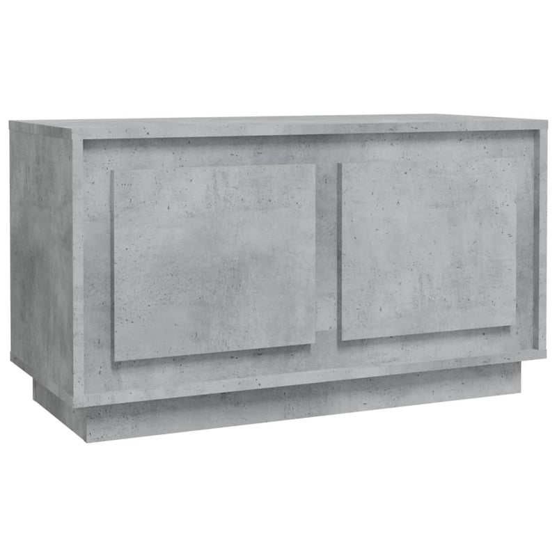 Tv-meubel 80x35x45 cm bewerkt hout betongrijs MeubelReus