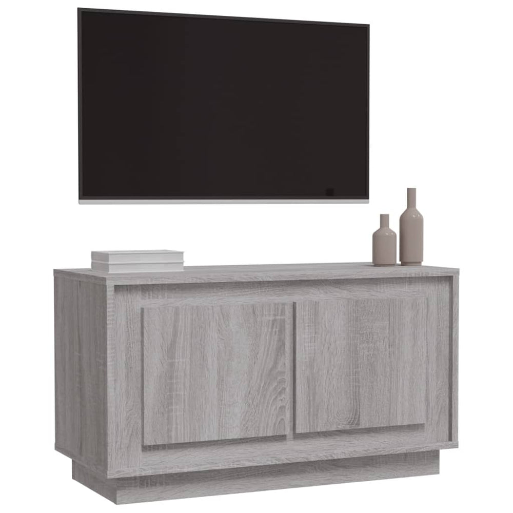 Tv-meubel 80x35x45 cm bewerkt hout grijs sonoma eikenkleurig MeubelReus