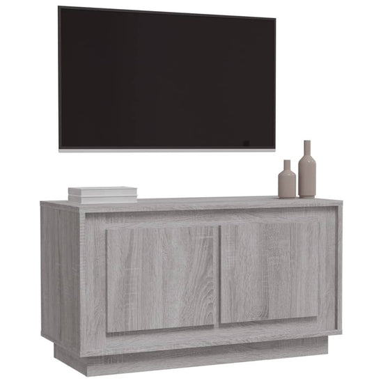 Tv-meubel 80x35x45 cm bewerkt hout grijs sonoma eikenkleurig MeubelReus