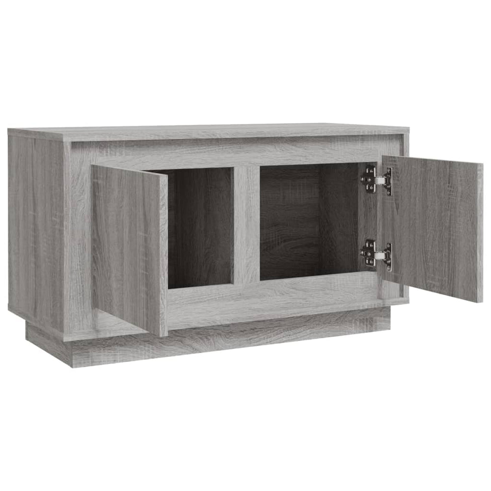 Tv-meubel 80x35x45 cm bewerkt hout grijs sonoma eikenkleurig MeubelReus