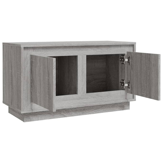 Tv-meubel 80x35x45 cm bewerkt hout grijs sonoma eikenkleurig MeubelReus