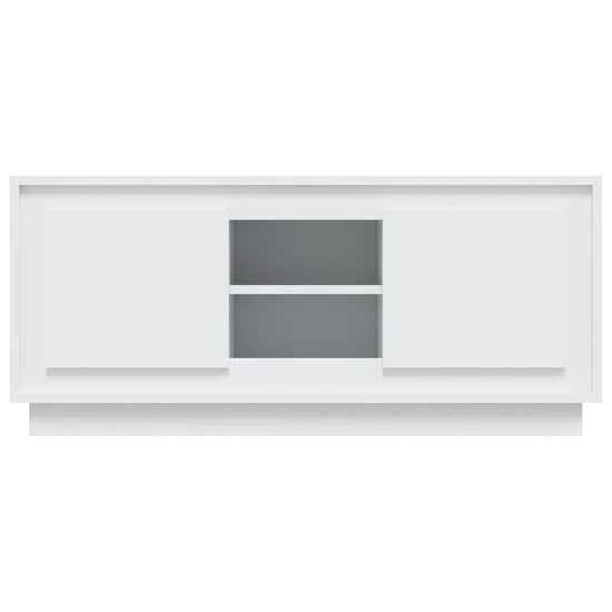 Tv-meubel 102x35x45 cm bewerkt hout wit MeubelReus