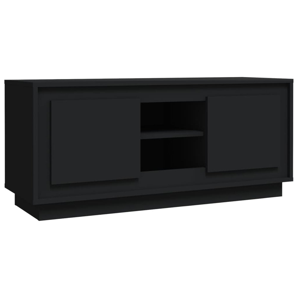 Tv-meubel 102x35x45 cm bewerkt hout zwart MeubelReus