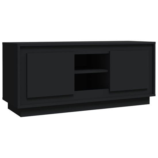 Tv-meubel 102x35x45 cm bewerkt hout zwart MeubelReus