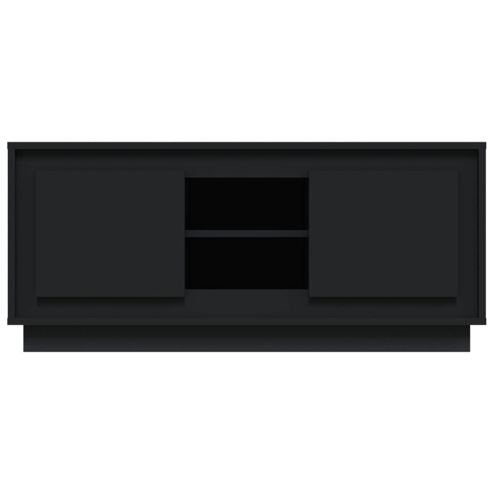 Tv-meubel 102x35x45 cm bewerkt hout zwart MeubelReus