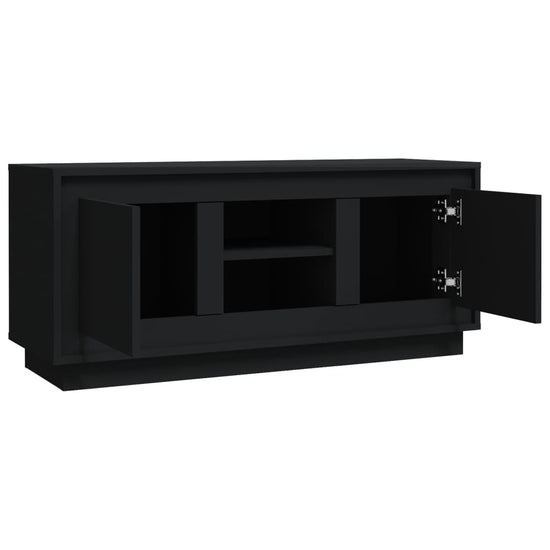 Tv-meubel 102x35x45 cm bewerkt hout zwart MeubelReus