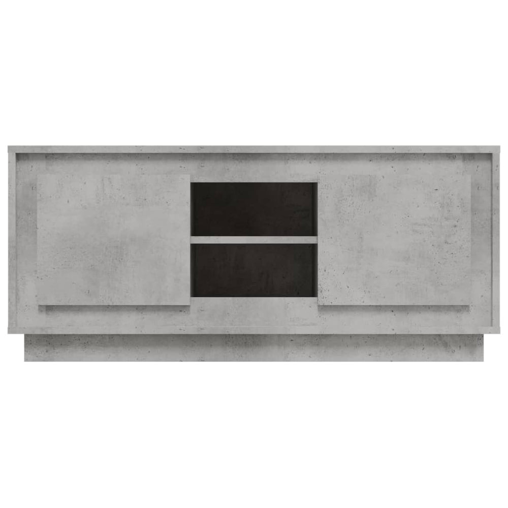 Tv-meubel 102x35x45 cm bewerkt hout betongrijs MeubelReus