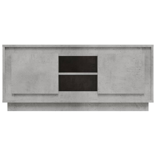 Tv-meubel 102x35x45 cm bewerkt hout betongrijs MeubelReus