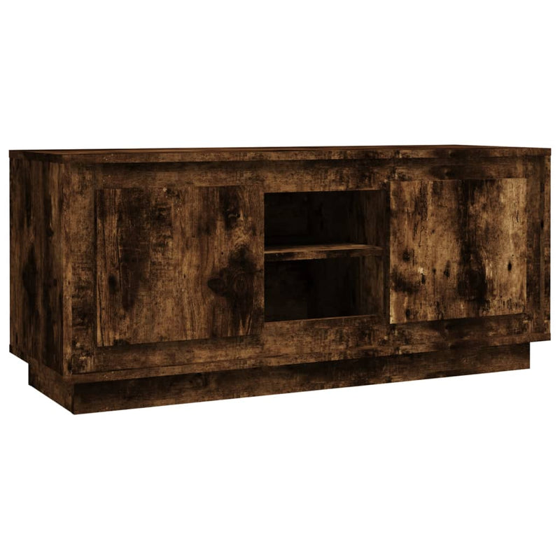 Tv-meubel 102x35x45 cm bewerkt hout gerookt eikenkleurig MeubelReus