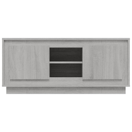Tv-meubel 102x35x45 cm bewerkt hout grijs sonoma eikenkleurig MeubelReus