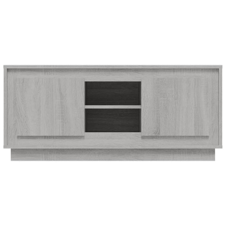 Tv-meubel 102x35x45 cm bewerkt hout grijs sonoma eikenkleurig MeubelReus