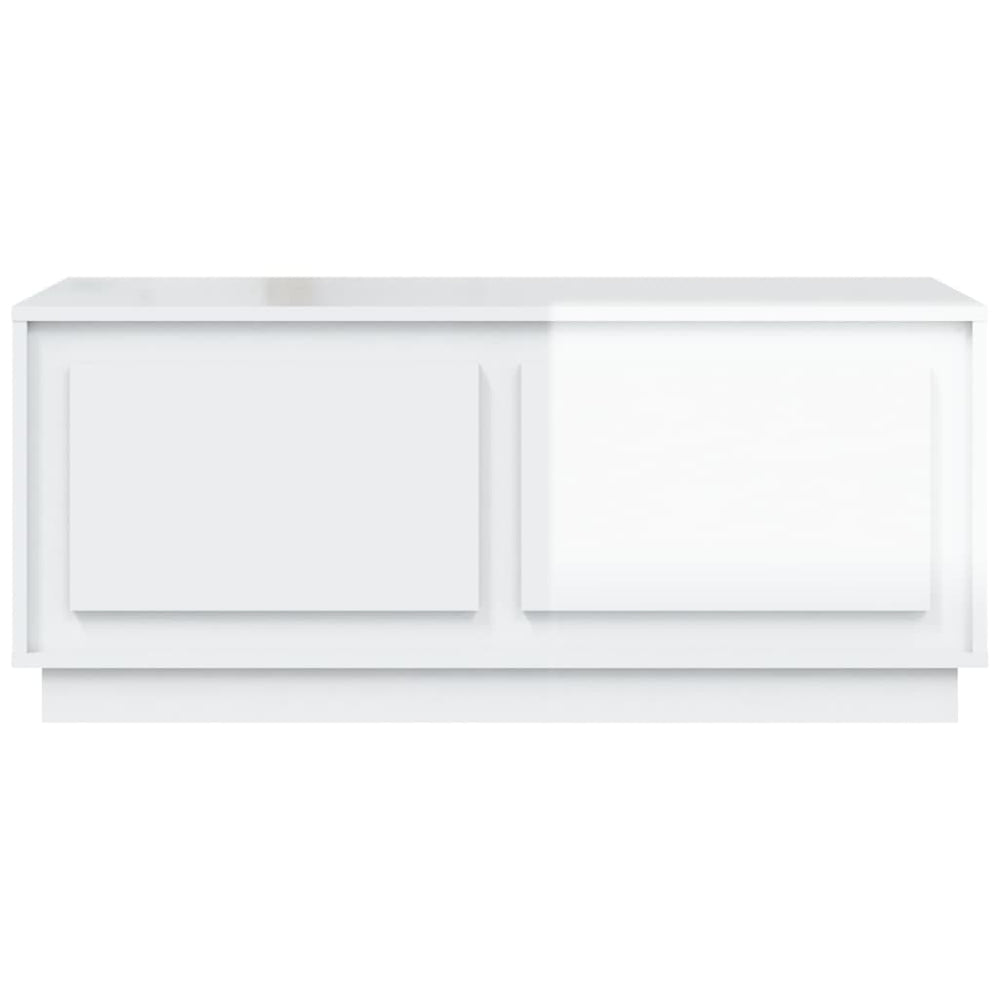 Salontafel 102x50x44 cm bewerkt hout hoogglans wit MeubelReus