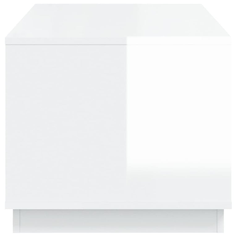 Salontafel 102x50x44 cm bewerkt hout hoogglans wit MeubelReus