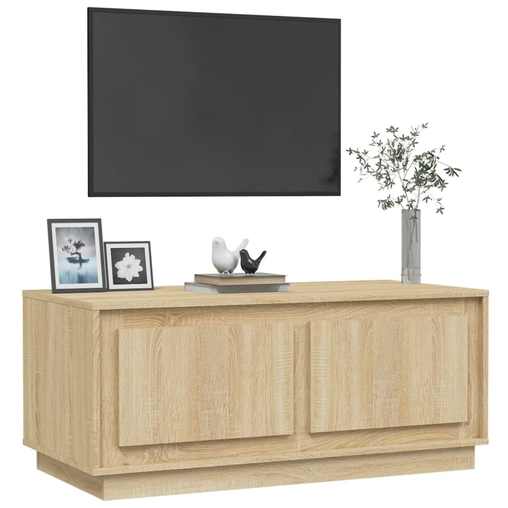 Salontafel 102x50x44 cm bewerkt hout sonoma eikenkleurig MeubelReus