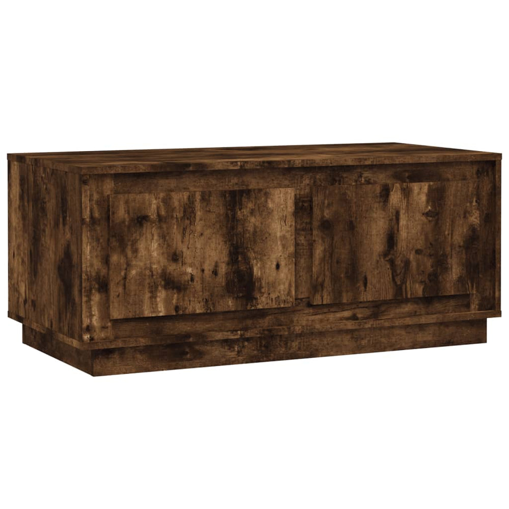 Salontafel 102x50x44 cm bewerkt hout gerookt eikenkleurig MeubelReus