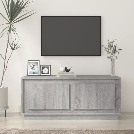 Salontafel 102x50x44 cm bewerkt hout grijs sonoma eikenkleurig MeubelReus