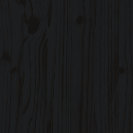 9-delige Barset massief grenenhout zwart MeubelReus