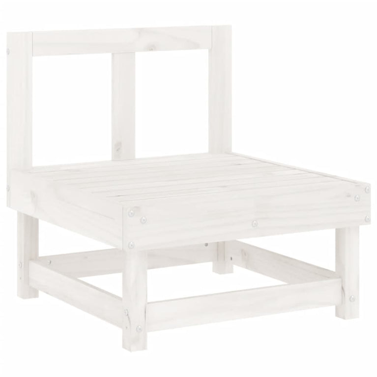 3-delige Loungeset massief grenenhout wit