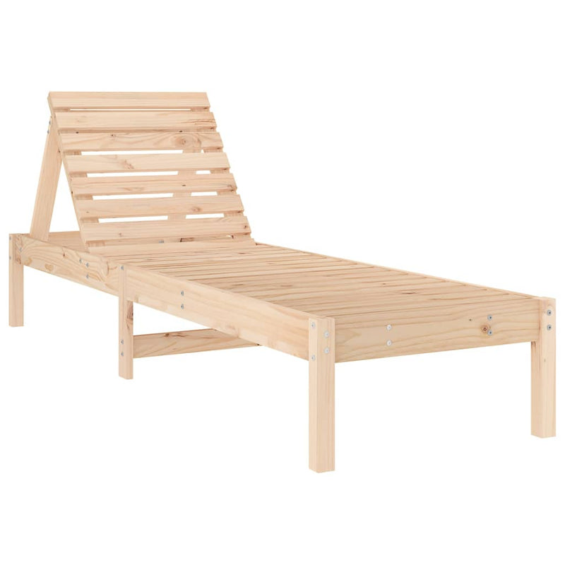 Ligstoel 199,5x60x74 cm massief grenenhout
