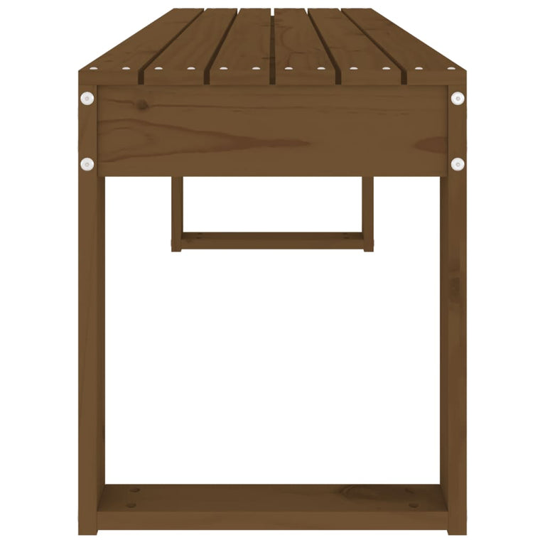 Tuinbank 110x38x45 cm massief grenenhout honingbruin MeubelReus