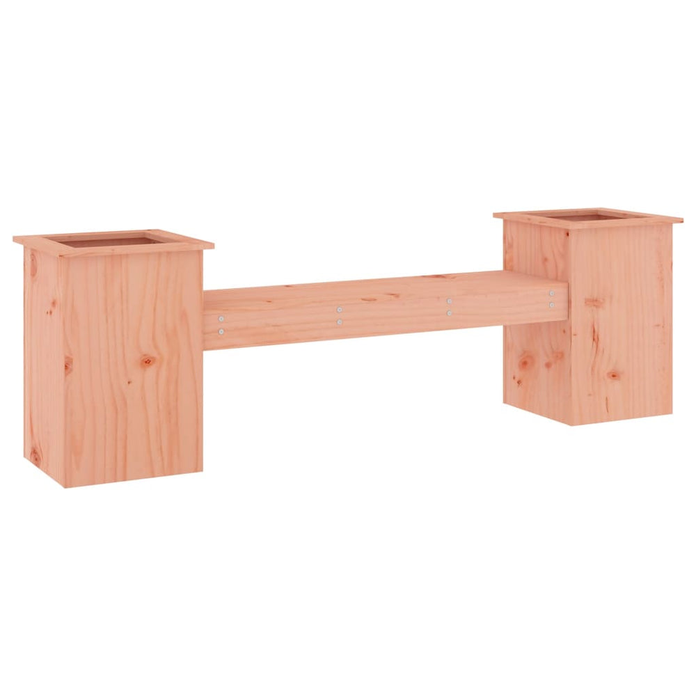 Bankje met plantenbakken 184,5x39,5x56,5 cm grenenhout douglas MeubelReus