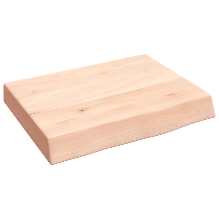 Wandschap 40x30x6 cm onbehandeld massief eikenhout