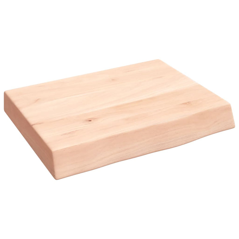 Wandschap 40x30x6 cm onbehandeld massief eikenhout