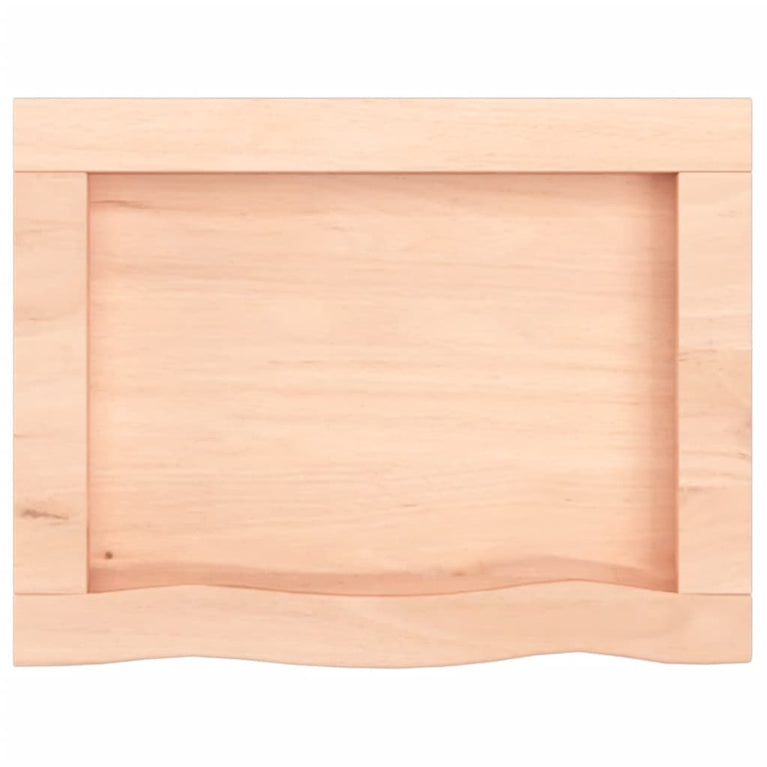 Wandschap 40x30x6 cm onbehandeld massief eikenhout