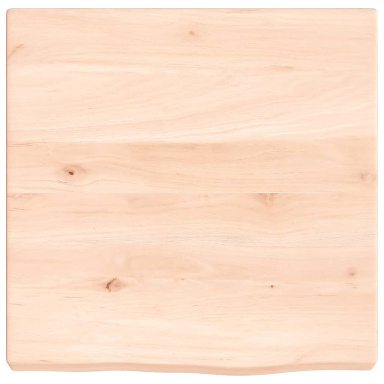Wandschap 40x40x4 cm onbehandeld massief eikenhout