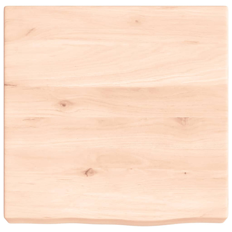 Wandschap 40x40x6 cm onbehandeld massief eikenhout