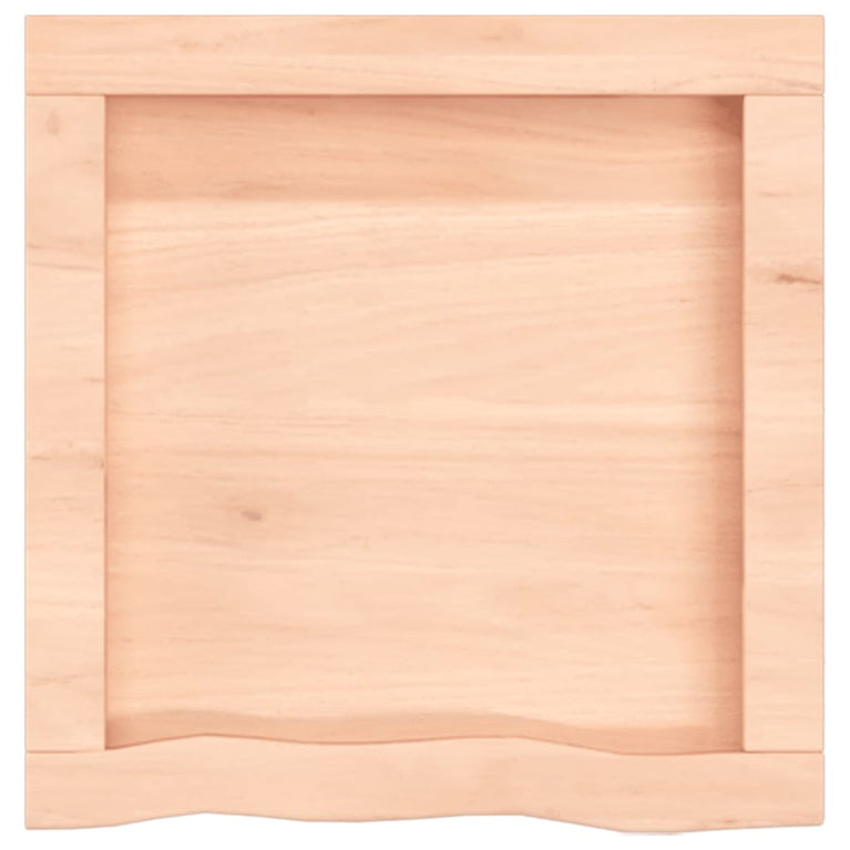 Wandschap 40x40x6 cm onbehandeld massief eikenhout