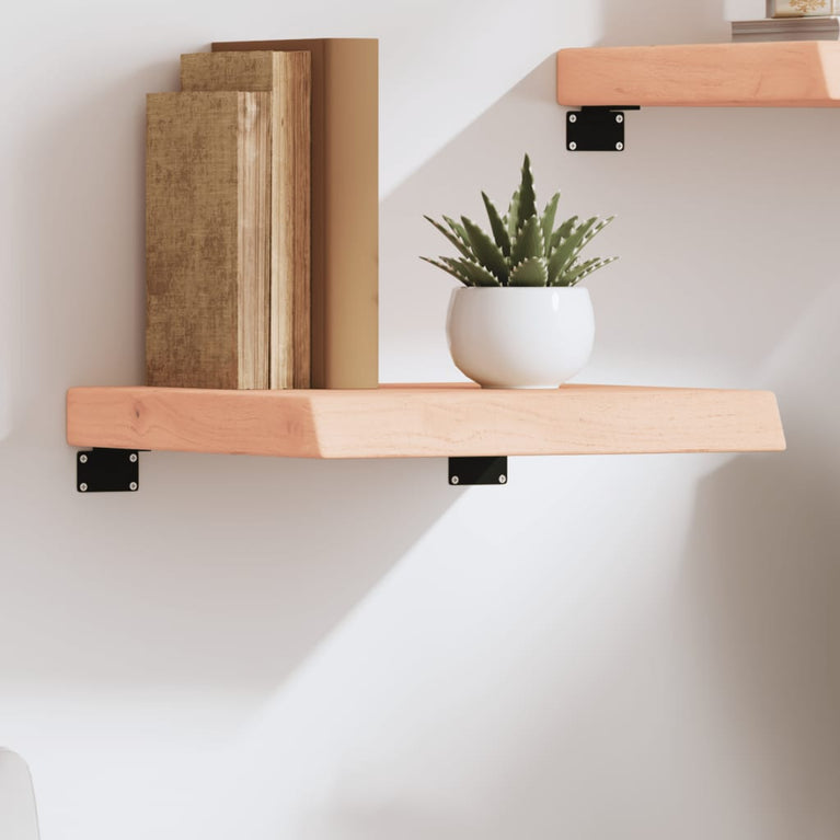 Wandschap 40x40x6 cm onbehandeld massief eikenhout