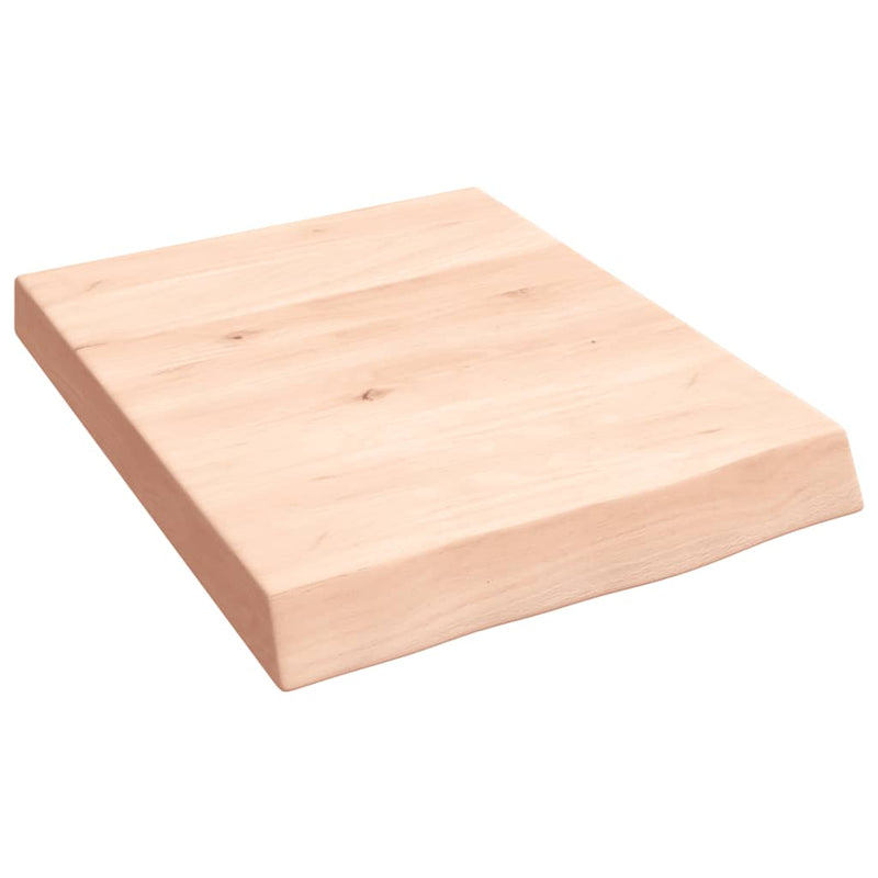 Wandschap 40x50x6 cm onbehandeld massief eikenhout