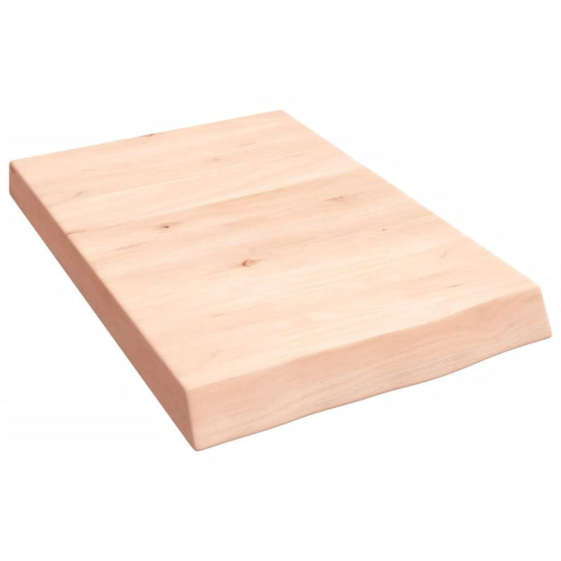 Wandschap 40x60x6 cm onbehandeld massief eikenhout