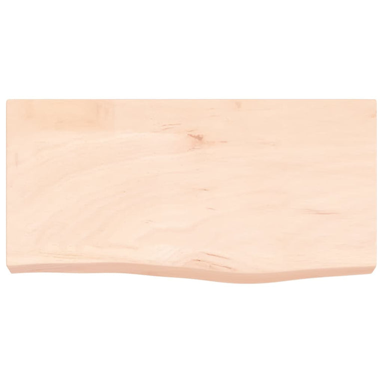 Wandschap 60x30x6 cm onbehandeld massief eikenhout