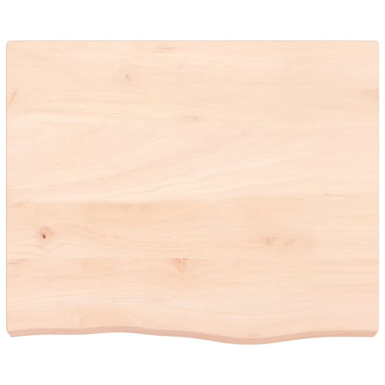Wandschap 60x50x6 cm onbehandeld massief eikenhout
