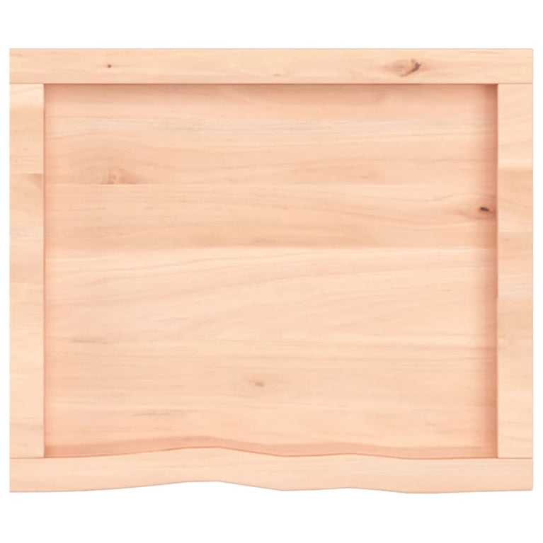 Wandschap 60x50x6 cm onbehandeld massief eikenhout