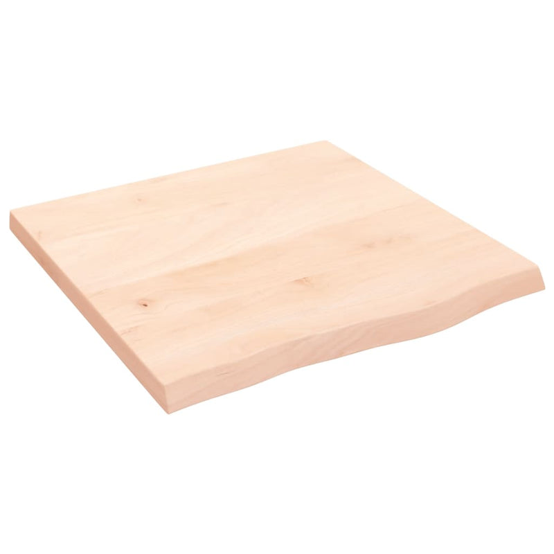 Wandschap 60x60x4 cm onbehandeld massief eikenhout