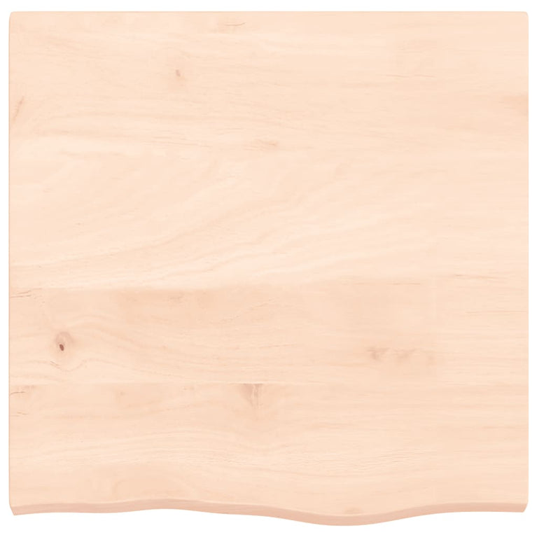 Wandschap 60x60x4 cm onbehandeld massief eikenhout