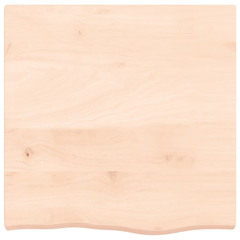 Wandschap 60x60x6 cm onbehandeld massief eikenhout