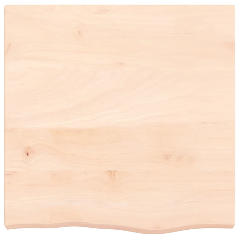 Wandschap 60x60x6 cm onbehandeld massief eikenhout