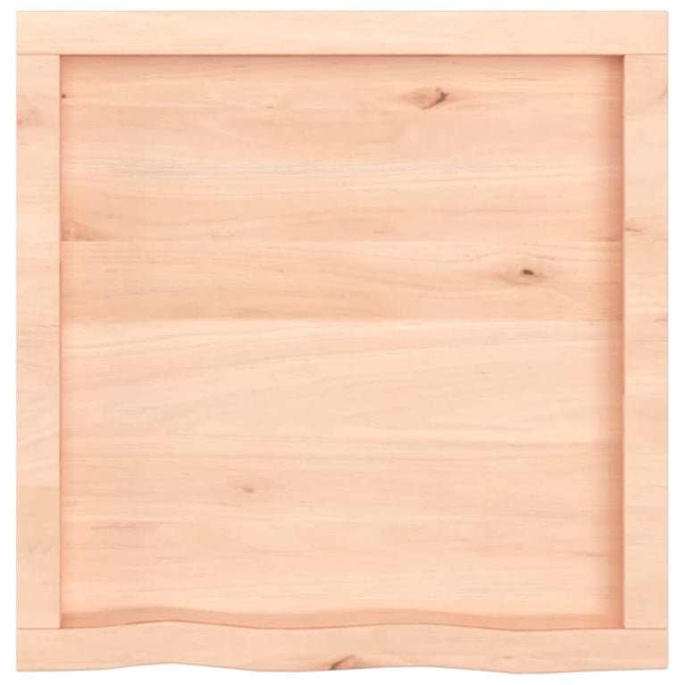 Wandschap 60x60x6 cm onbehandeld massief eikenhout