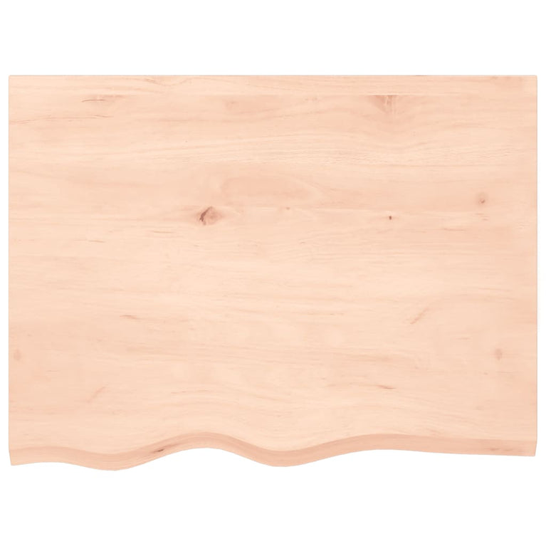 Wandschap 80x60x4 cm onbehandeld massief eikenhout