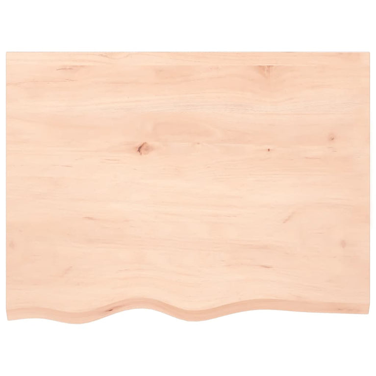 Wandschap 80x60x6 cm onbehandeld massief eikenhout